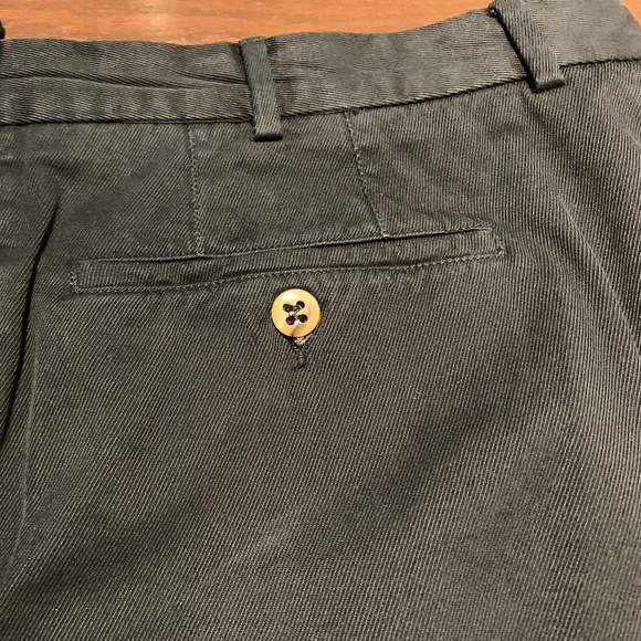 Men's Incotex  100% cotton dark Navy casual pant - Picture 2 of 9